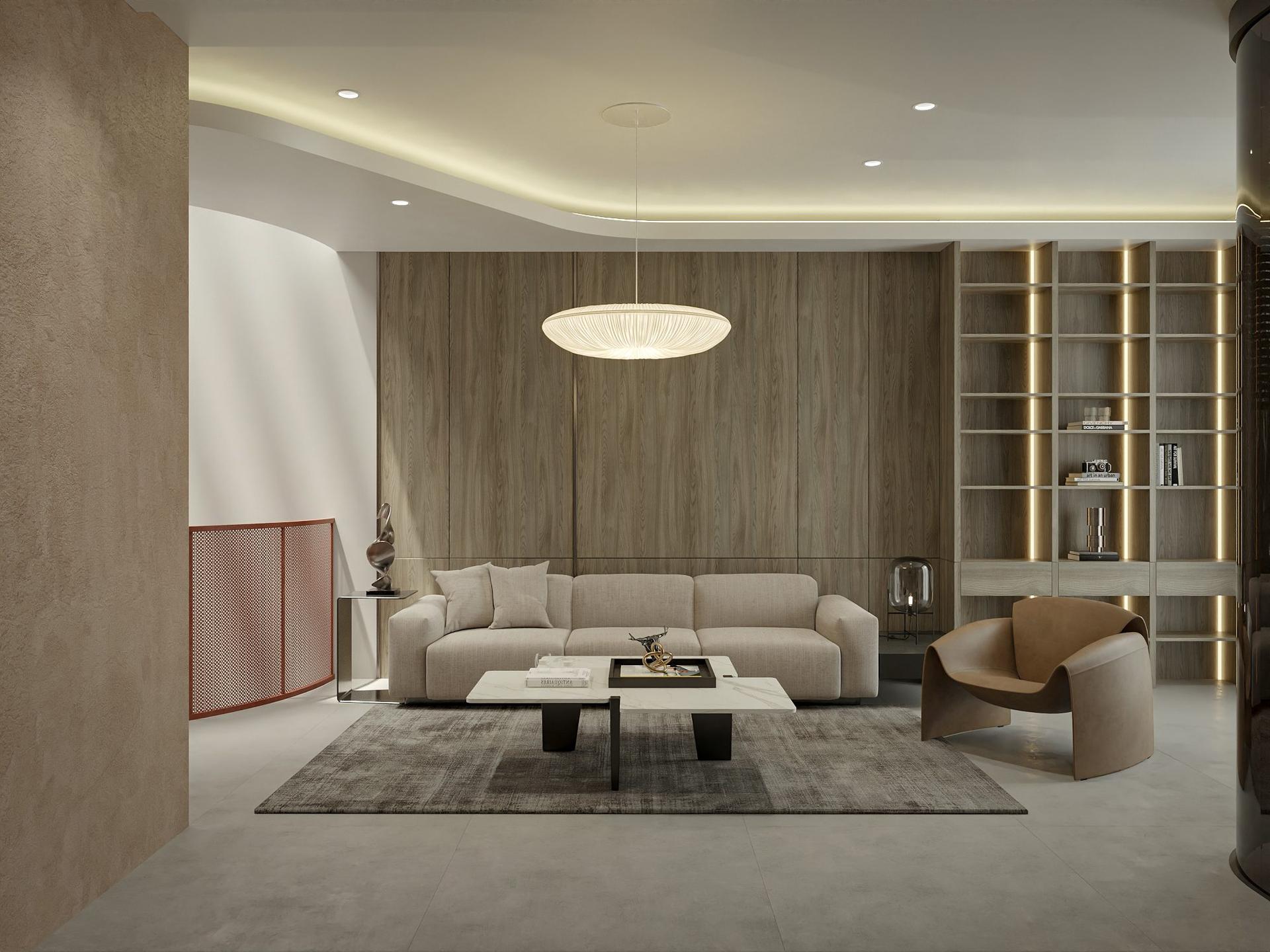 Living Room – Kitchen Interior