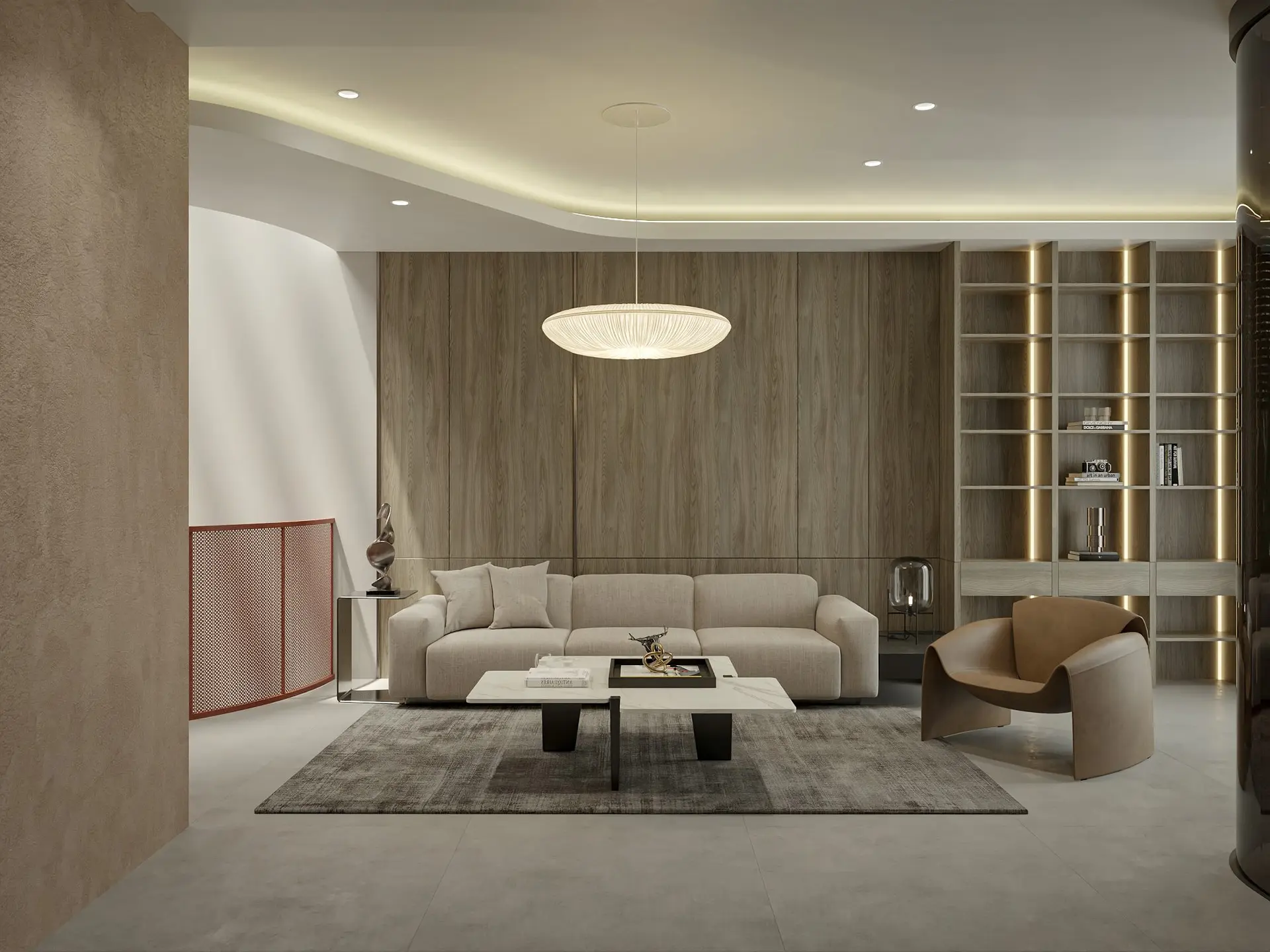 Living Room – Kitchen Interior