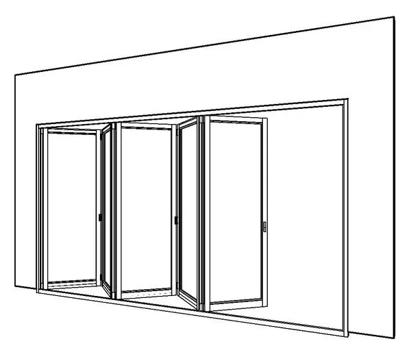 5-panel Bi-fold external door