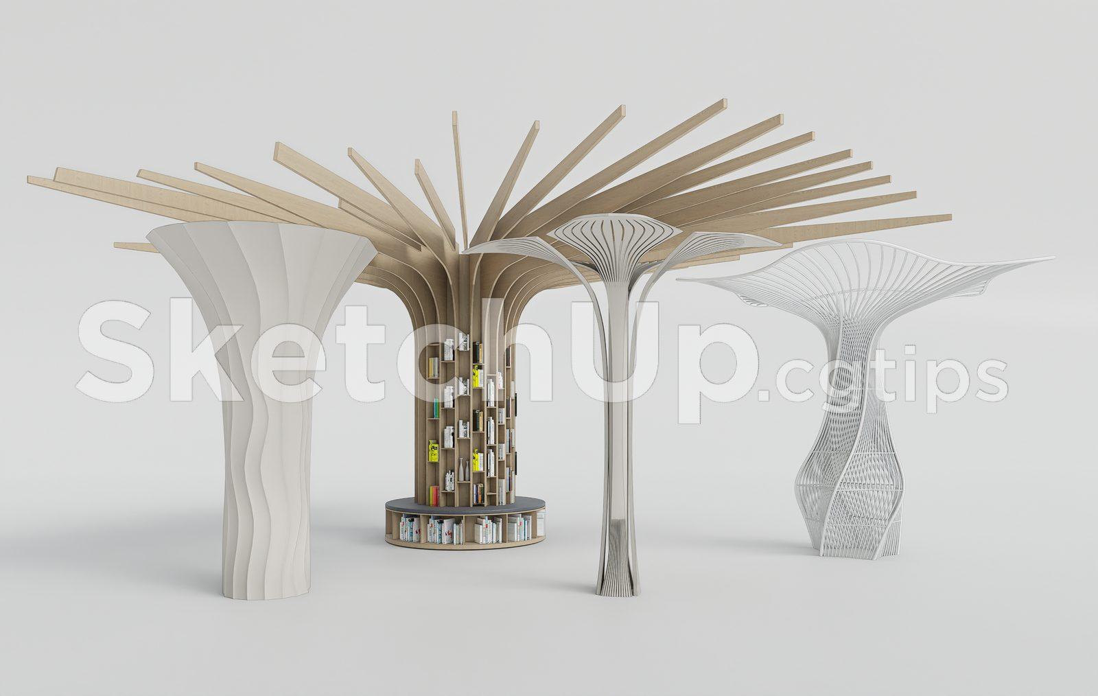 Organic Architectural Tree Structure Pavilion