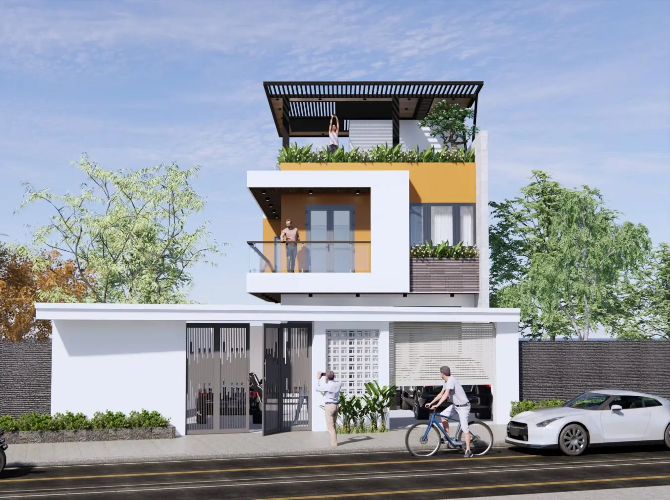 Exterior House Scene