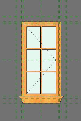 Casement window 1x3 NO Trim