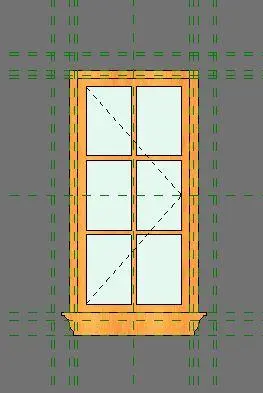 Casement window 1x3 NO Trim — preview 1, by Ouwen (RevitCity, CC0)