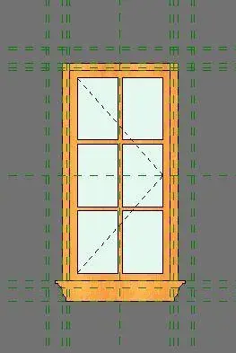 Casement window 1x3 NO Trim