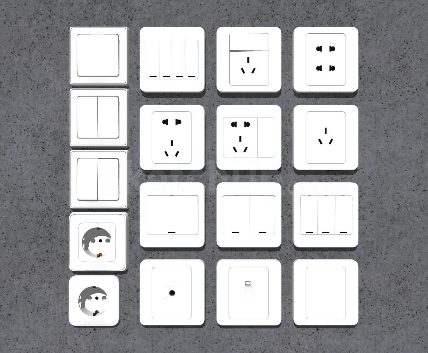 Electrical outlets and switches