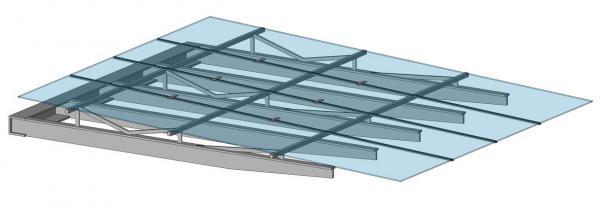 Canopy Parametric Even Spacing Over Distance With Angled Supports