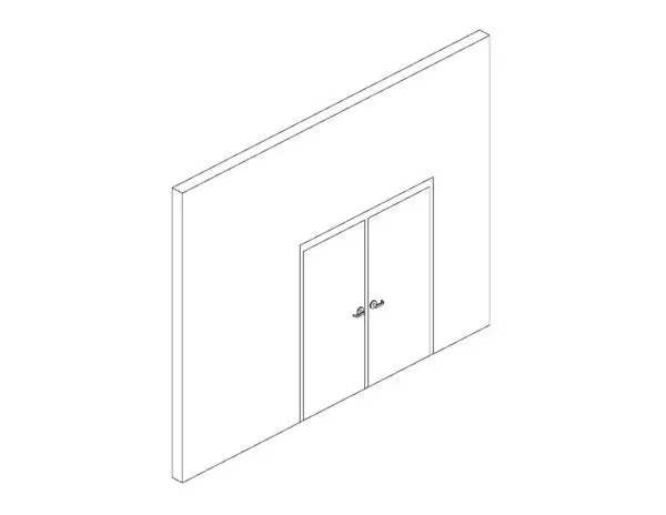 Double Door - Hollow Metal with Intermediate Mull