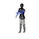 Person Standing With Arm Up