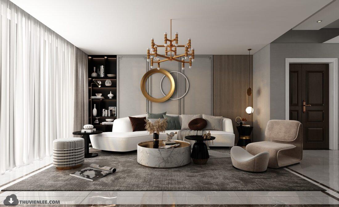 Interior Scene Model Livingroom 578