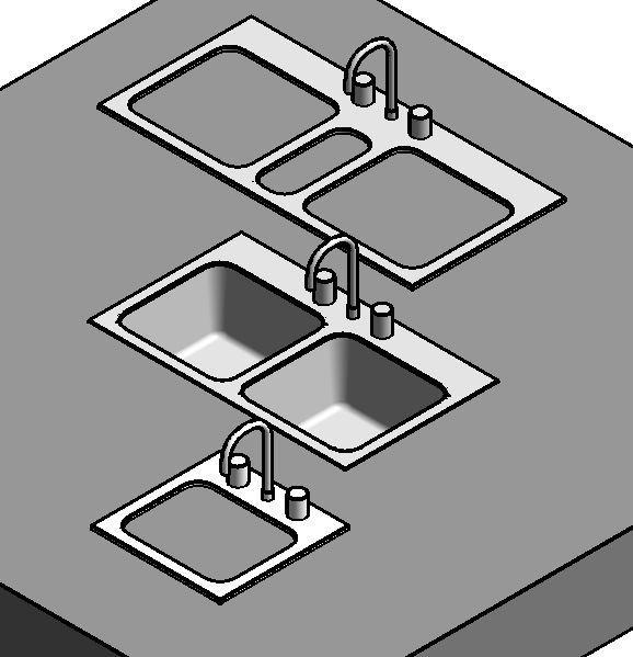 Face based Multi Type sink in a Single Family