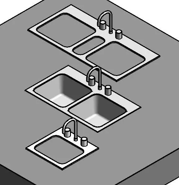Face based Multi Type sink in a Single Family