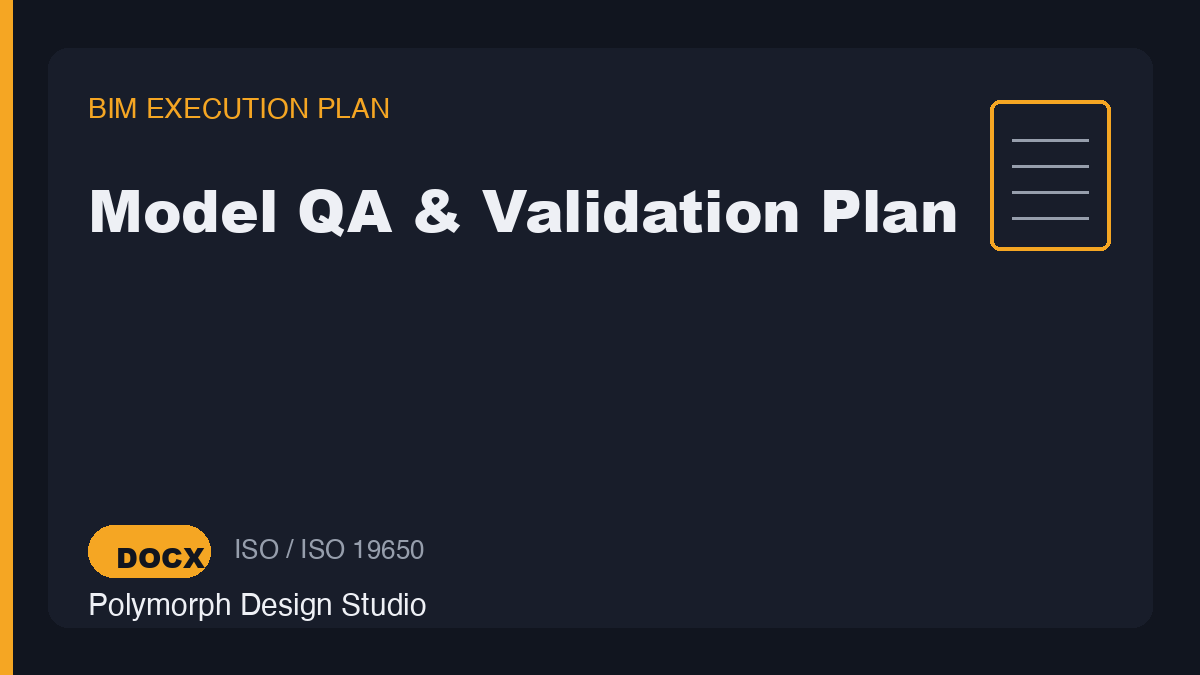 Model QA & Validation Plan