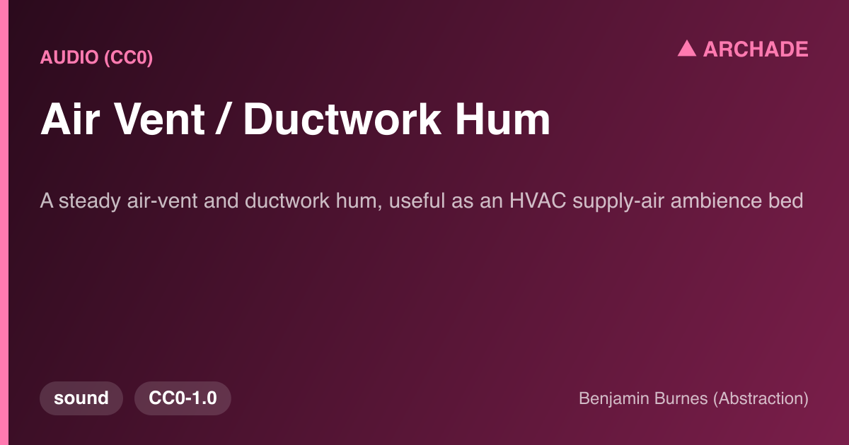 Air Vent / Ductwork Hum — preview 1