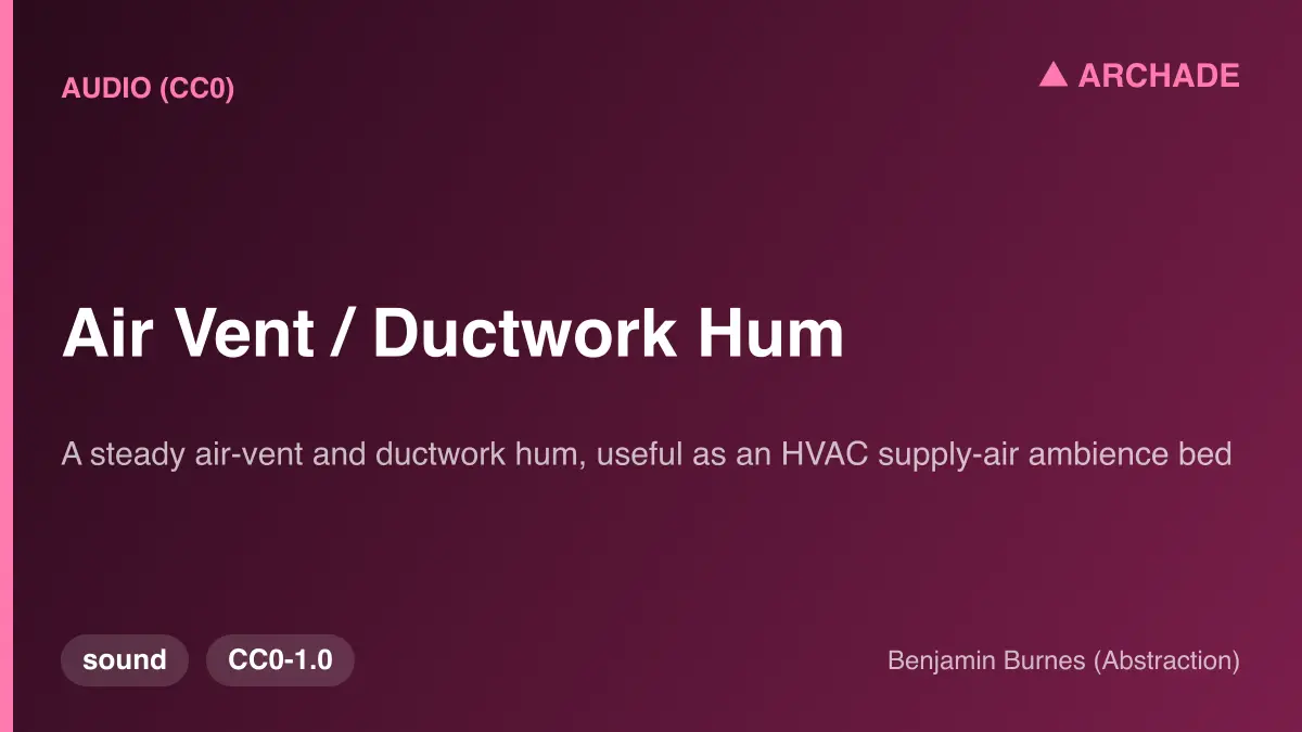 Air Vent / Ductwork Hum
