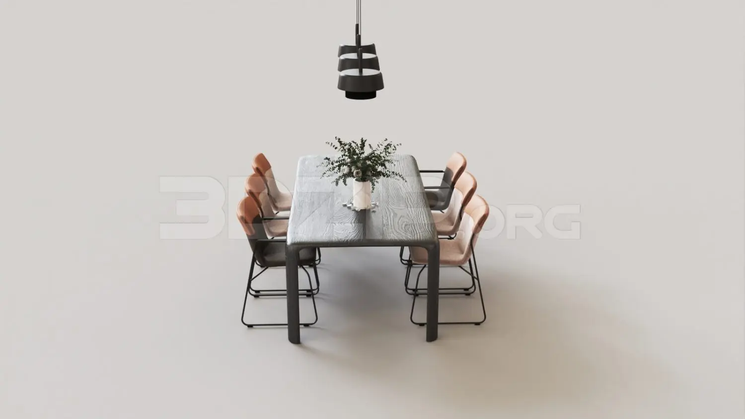 Dining Table And Chair — preview 1 (3dzip)