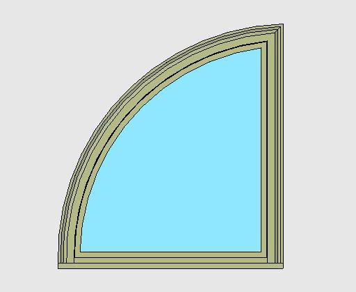 Kolbe Ultra Series Double Hung Quarter-Circle Direct Set Units