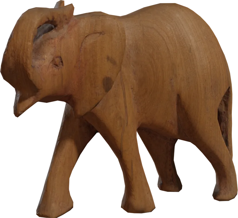 Carved Wooden Elephant