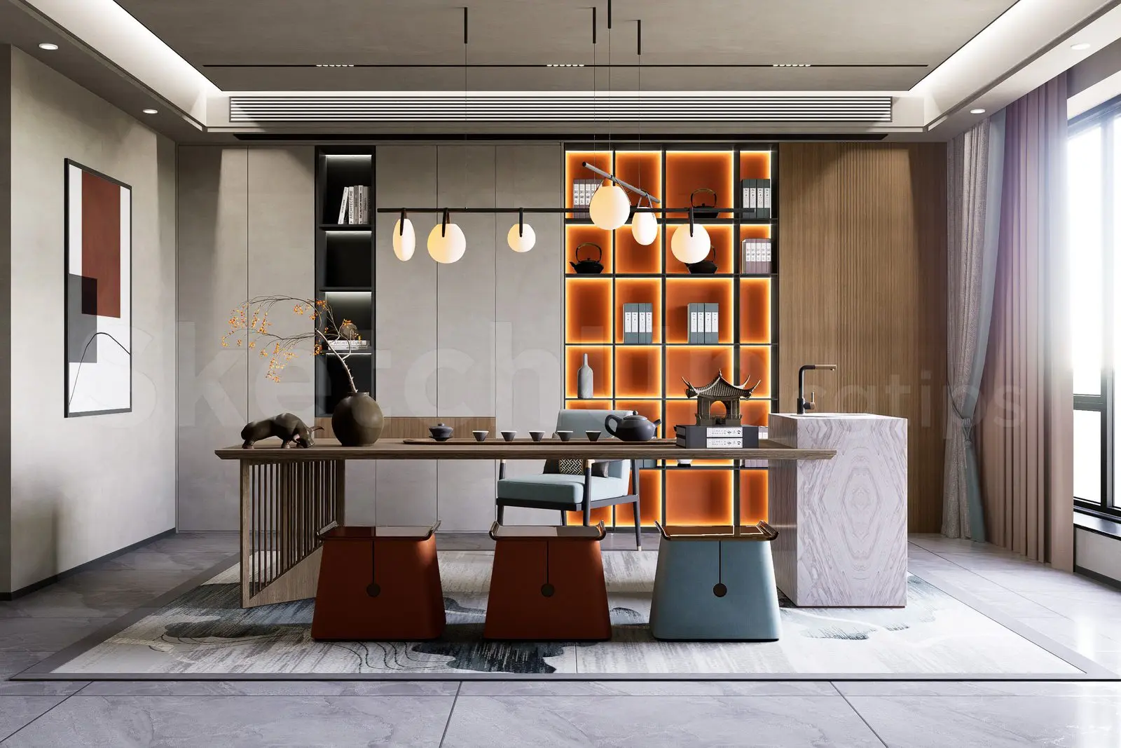Tea Room Interior