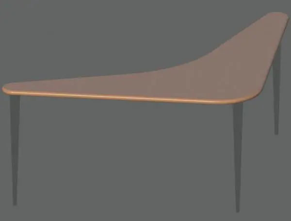 Flying V coffee Table — preview 1, by sniksder (RevitCity, CC0)