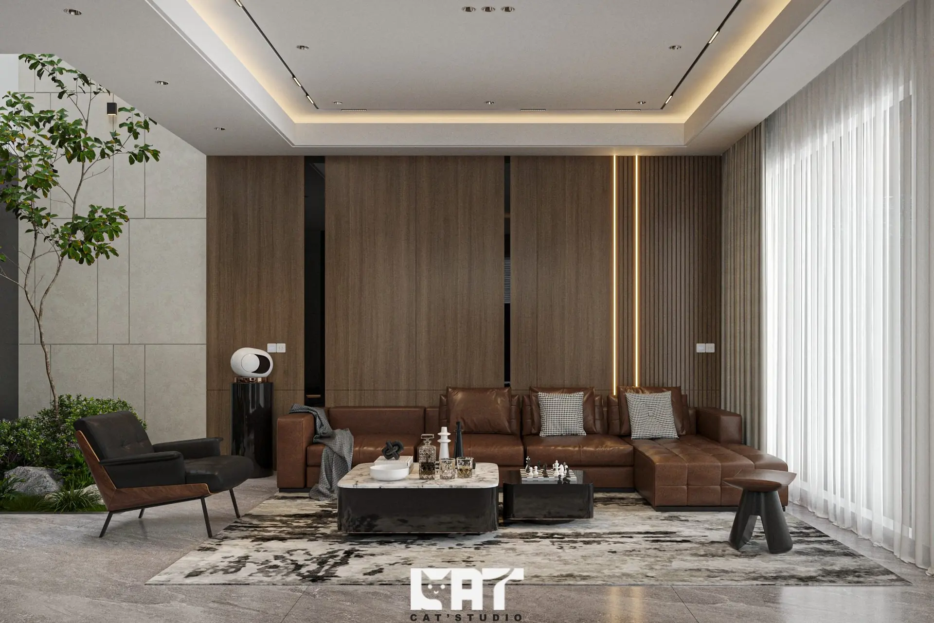 Living Room – Kitchen Interior