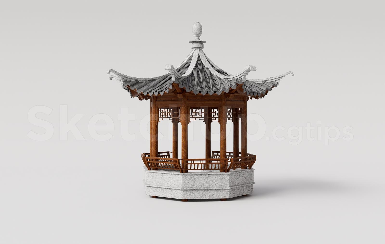 Traditional Asian Gazebo