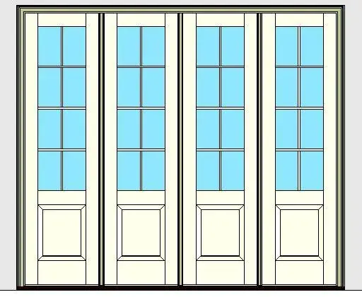 Kolbe Ultra Series Inswing Entrance Door 4-Wide 1-Panel Standard Sill Units