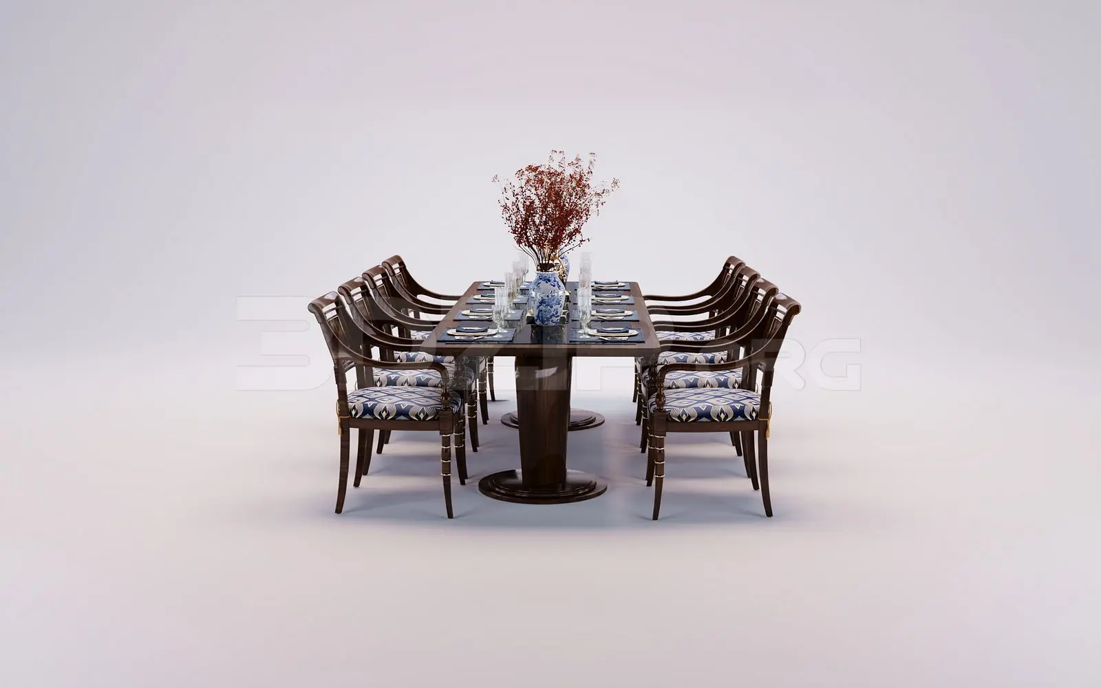 Dining Table And Chair — preview 1 (3dzip)
