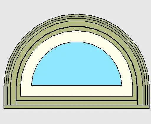 Kolbe Ultra Series Double Hung Half-Circle Sash Set Units