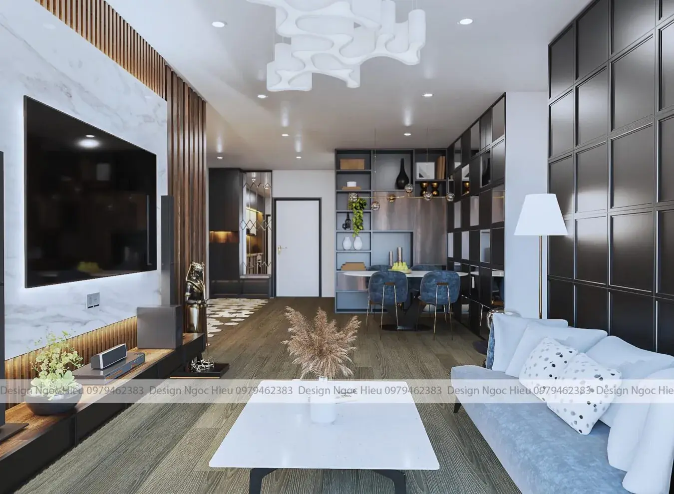 Living Room – Kitchen Interior