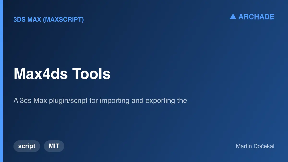 Max4ds Tools