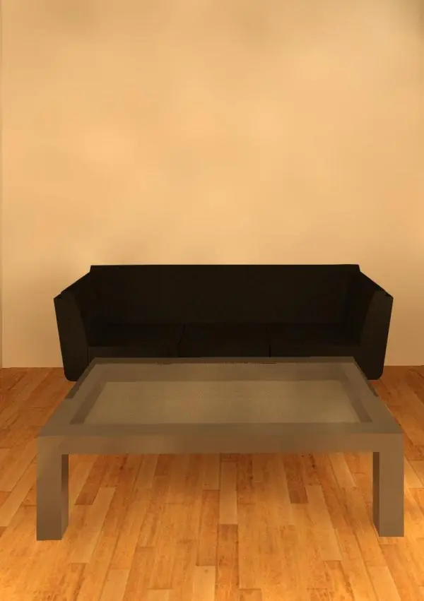 Black Glass Coffee Table