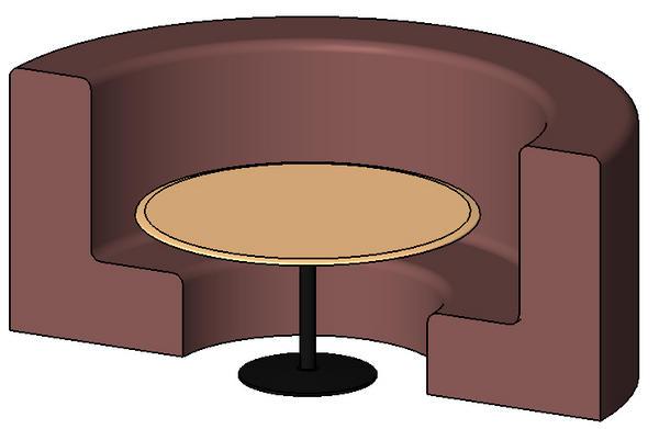 Round Seating Booth