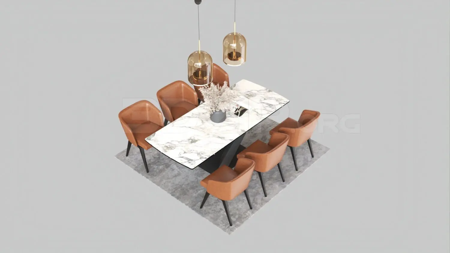 Dining Table And Chair — preview 1 (3dzip, CC0)