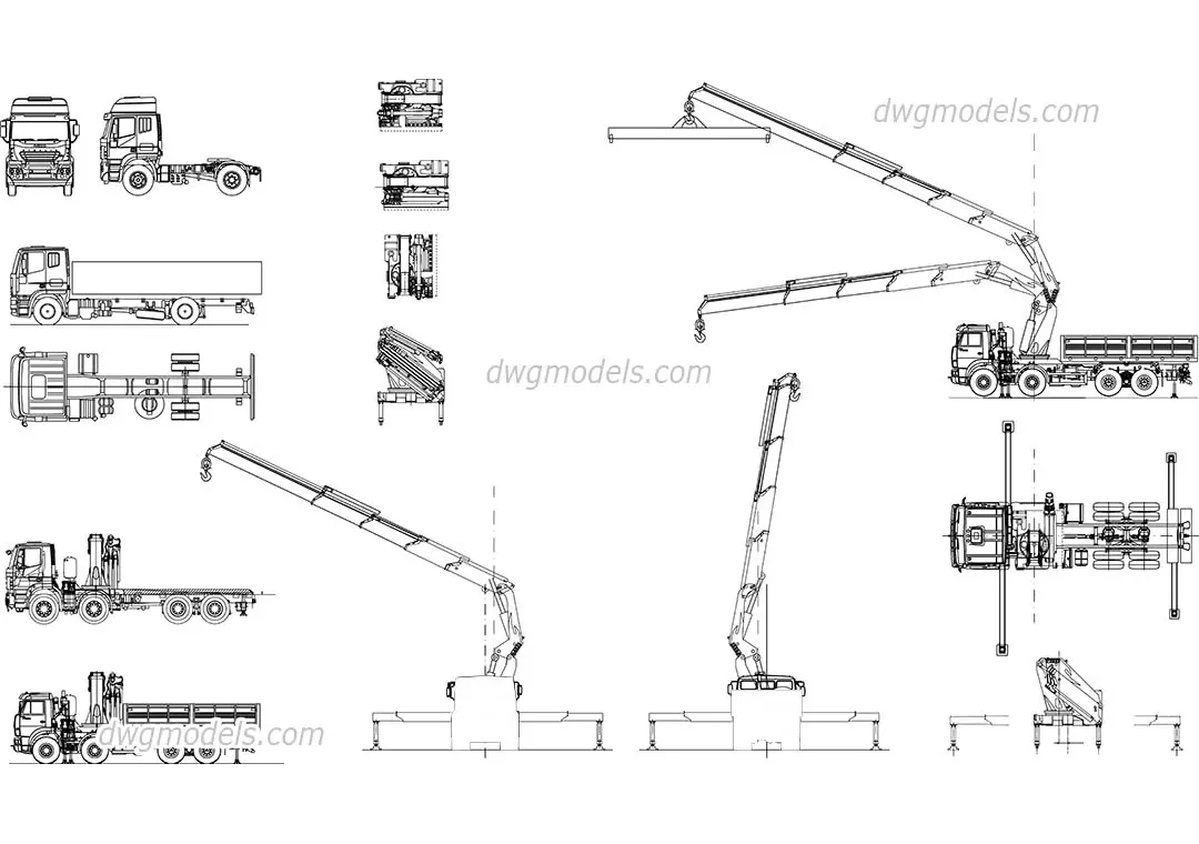 Truck crane manipulator