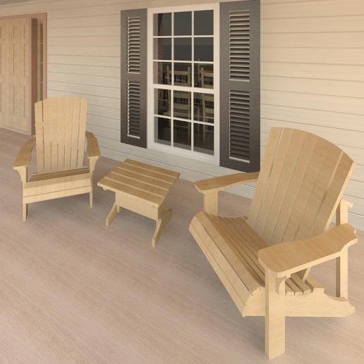 Adirondack Chair and Table