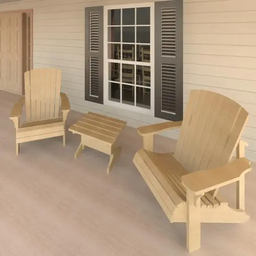 Adirondack Chair and Table