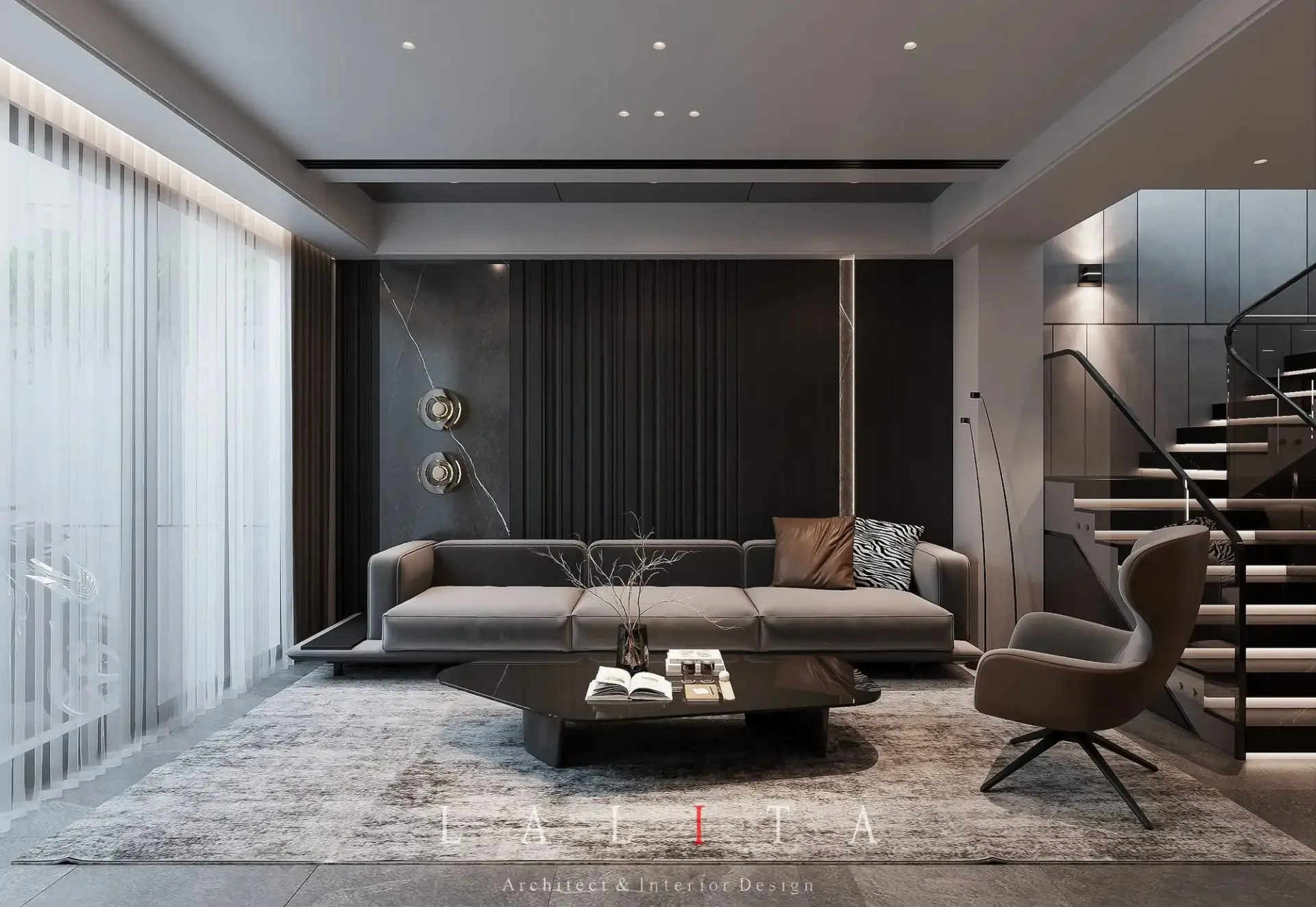 Living Room- Kitchen Interior