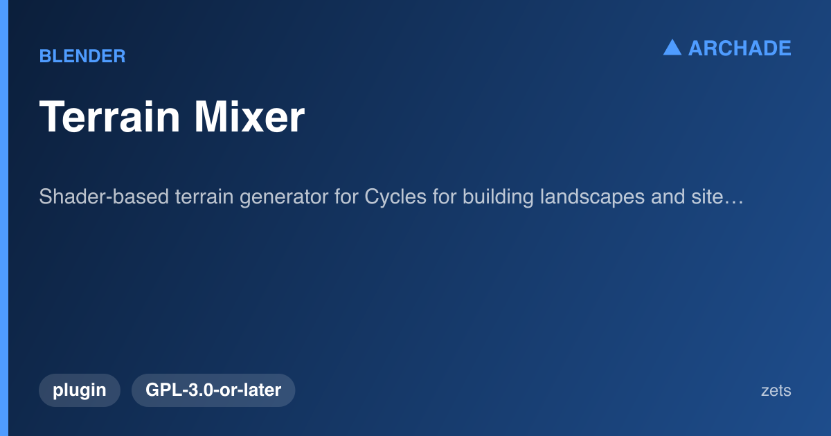 Terrain Mixer