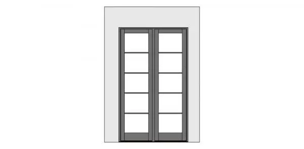Door Inswing Kolbe VistaLuxe ADA Compliant Sill 2-Wide — preview 1, by Kolbe Windows and Doors (RevitCity, CC0)