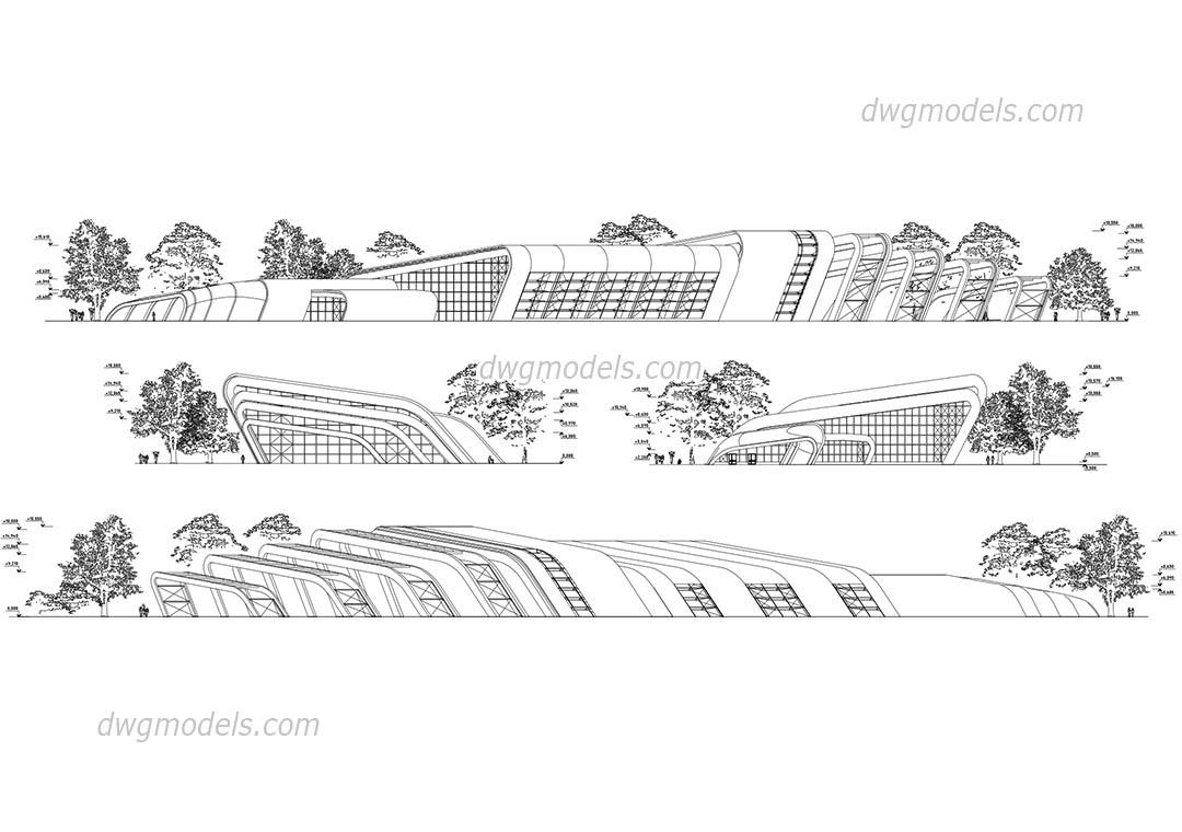 Facades of swimming pool