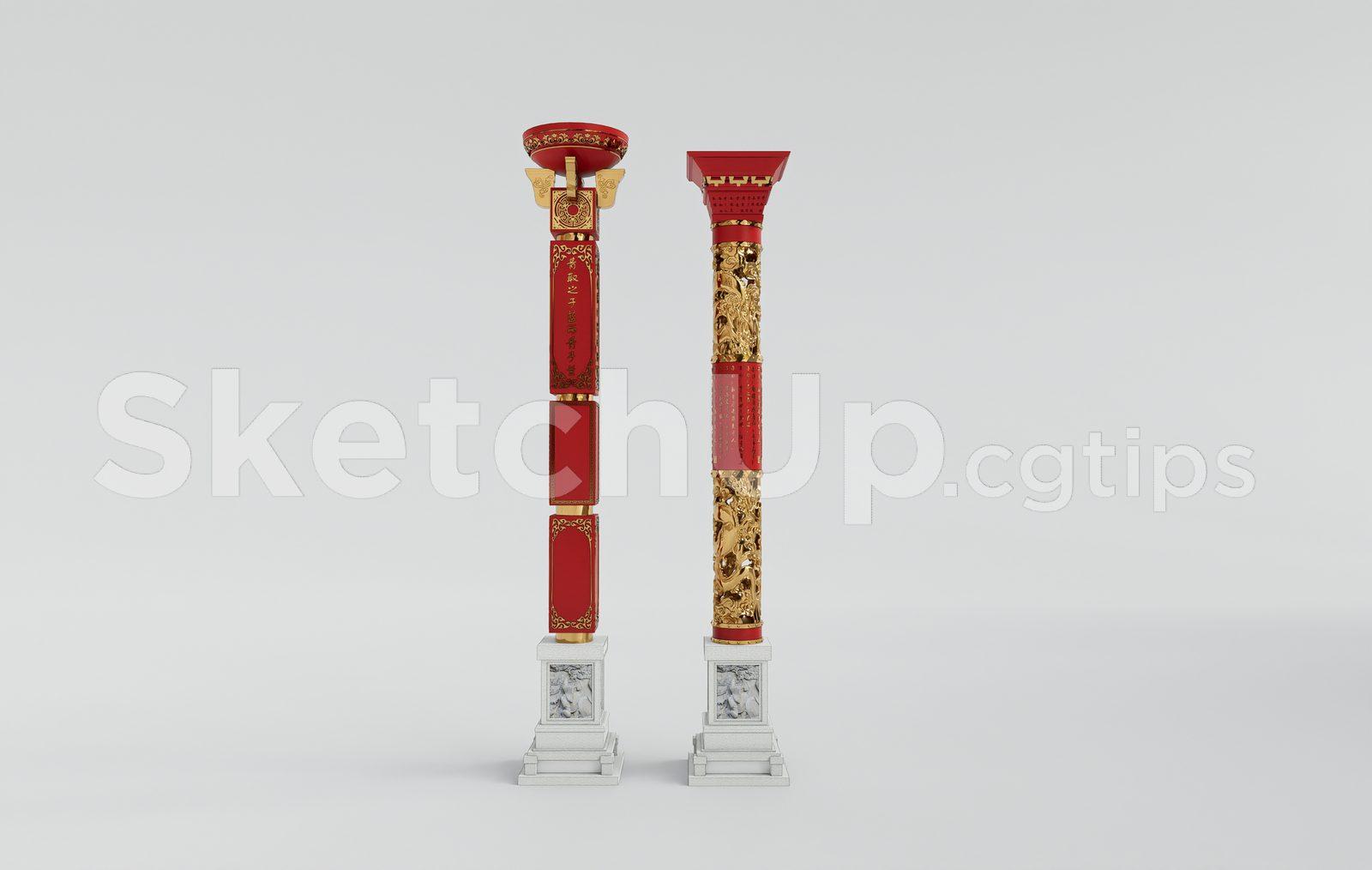 Chinese Style Column