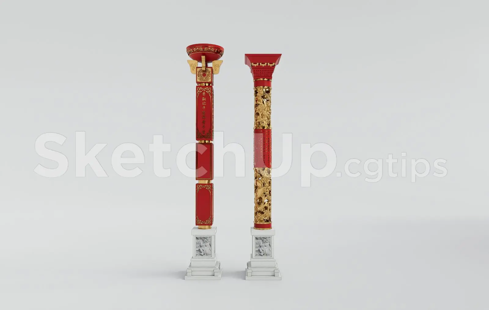 Chinese Style Column