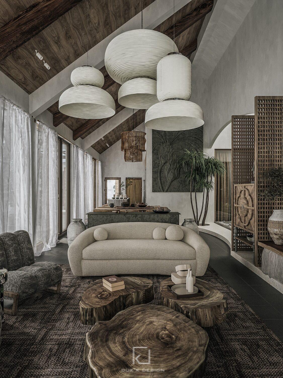 Living room-Kitchen Interior