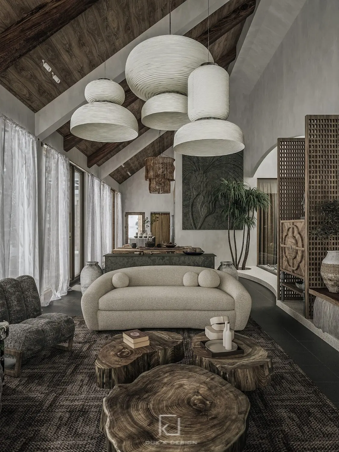 Living room-Kitchen Interior