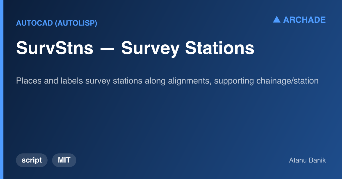 SurvStns — Survey Stations