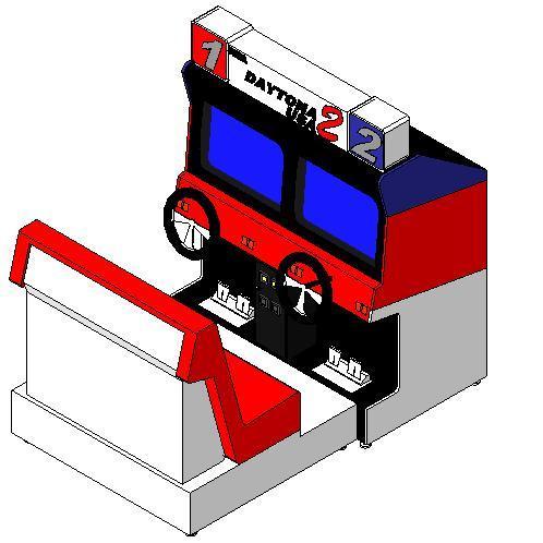 Sega racing arcade machine