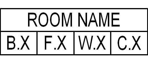Room Tag With Finishes