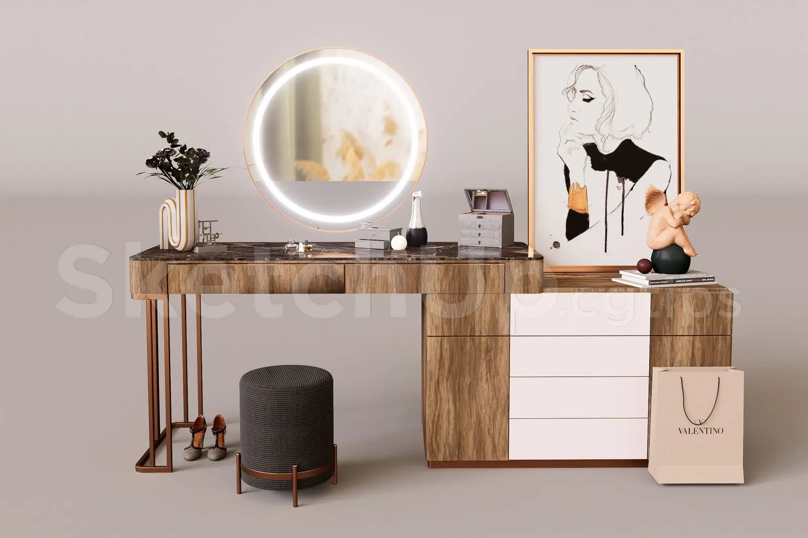 Makeup Table