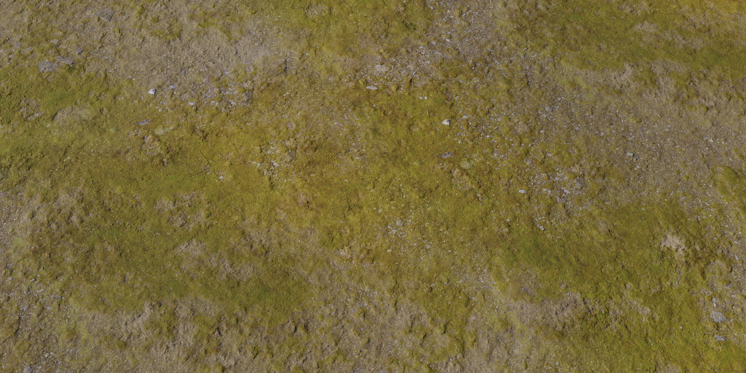 Aerial Grass Rock