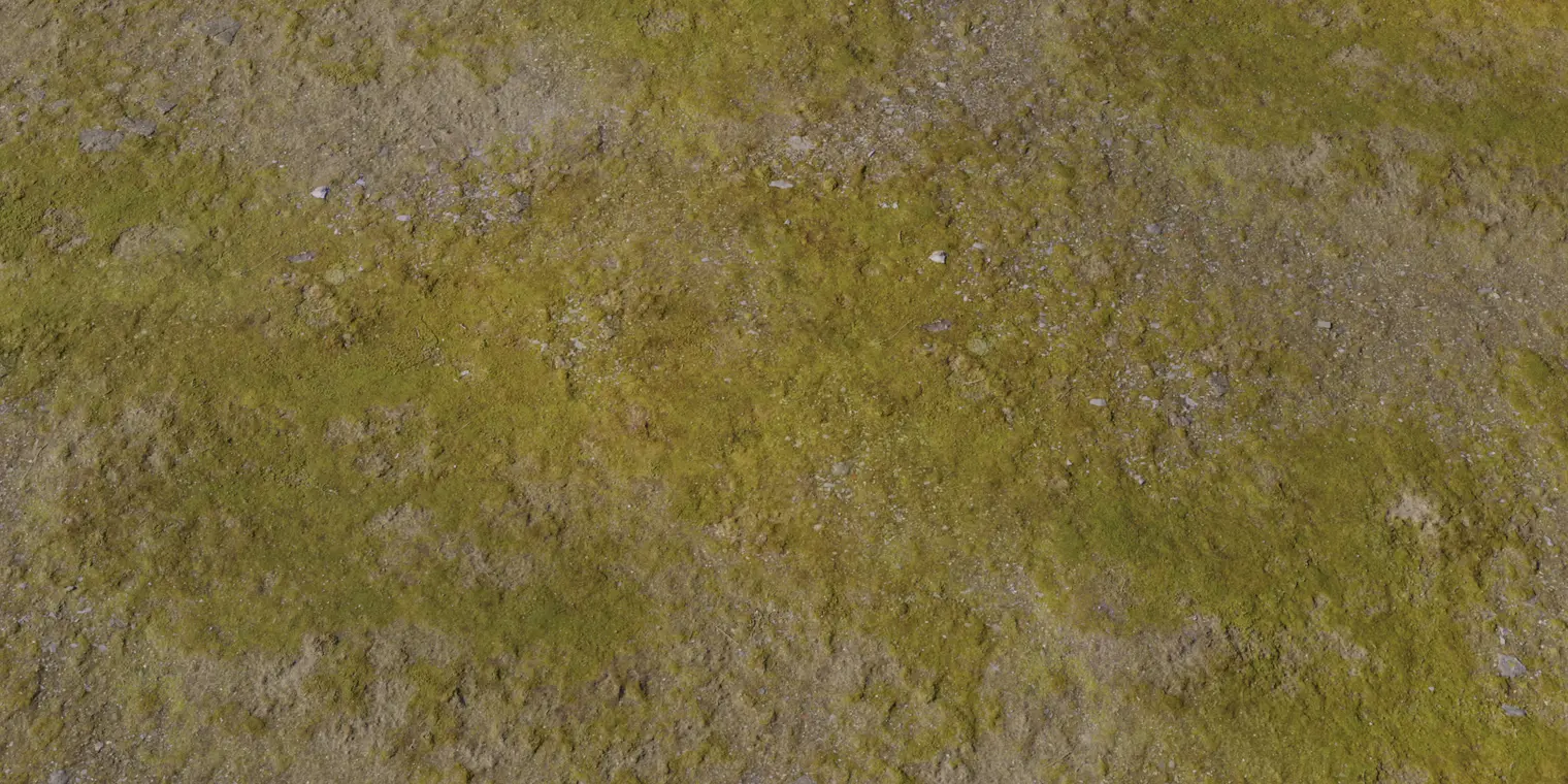 Aerial Grass Rock